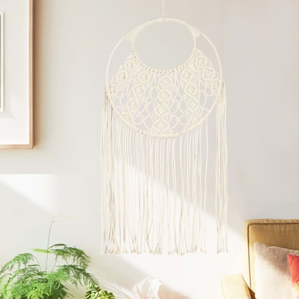 Colgadora de pared Vidaxl Macramé 40x80 cm de algodón