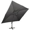 Vidaxl Floating Parasol con antracite a doppio tetto 400x300 cm