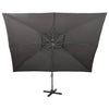 Vidaxl Floating Parasol con antracite a doppio tetto 400x300 cm