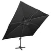 Vidaxl Parasolo galleggiante con doppio tetto 400x300 cm nero