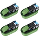 Pneumatici Vidaxl Span 4 ST 800 di 6 m verdi
