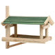 Vidaxl Bird Feed 35x29.5x21 cm de madera sólida