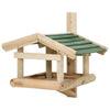 Vidaxl Bird Feed 35x29.5x21 cm de madera sólida