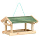Vidaxl Bird Feed 35x29.5x21 cm de madera sólida