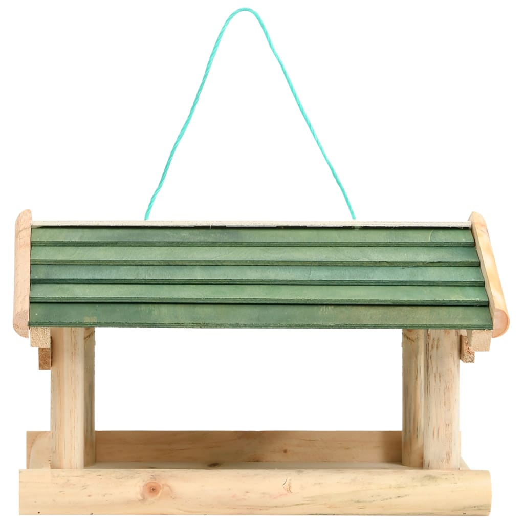 Vidaxl Bird Feed 35x29.5x21 cm de madera sólida