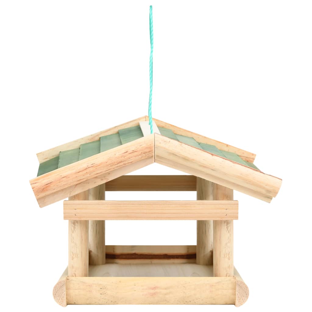 Vidaxl Bird Feed 35x29.5x21 cm de madera sólida