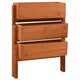 Vidaxl Planter plegable 60x14x75 cm de pino sólido naranja