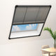 Vidaxx mampara para ventana plisada 80x160 cm aluminio antracita