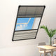 Vidaxx mampara plisada para ventana con oscurecimiento 80x160 cm aluminio