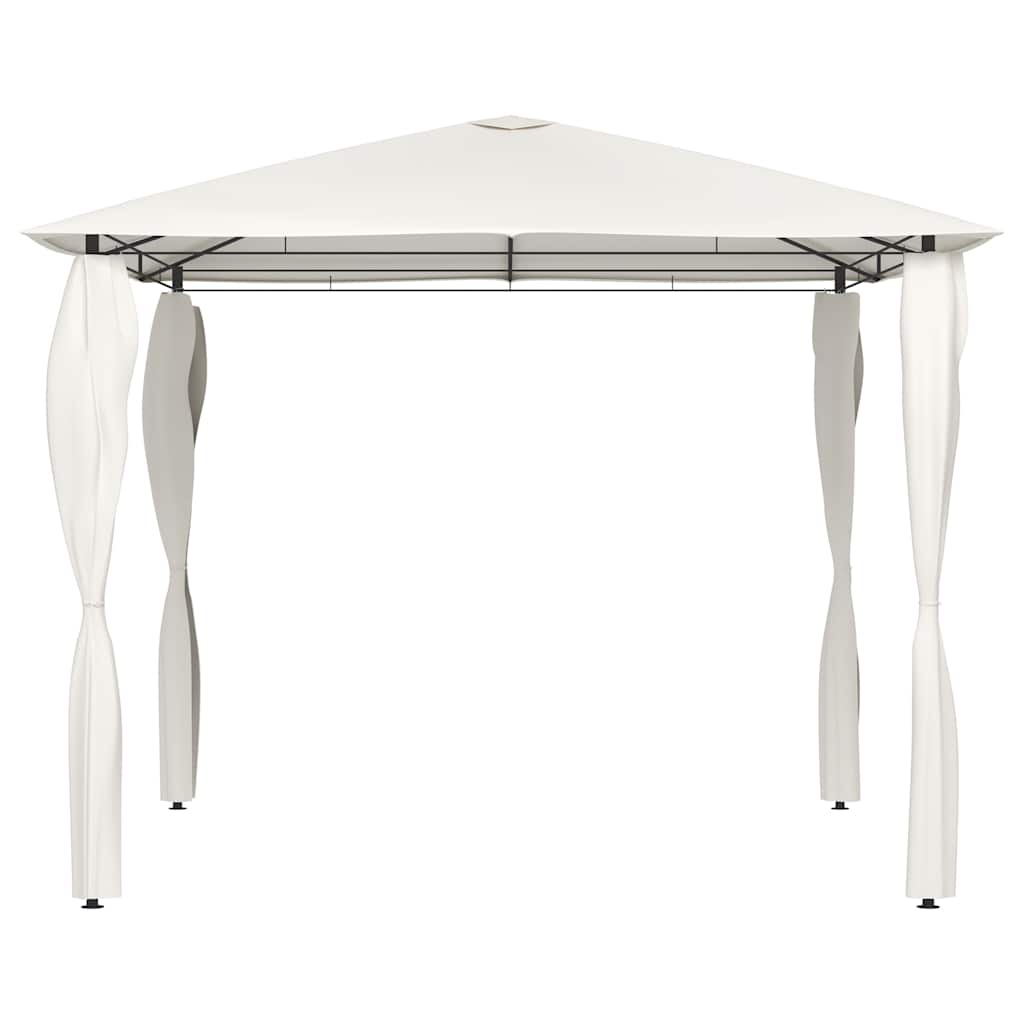 Vidaxl Arbor con coperture per pole 160 g m² 3x3x2,6 m crema