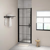 Porta doccia Vidaxl 81x195 cm Black indurito