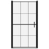 Vidaxl Porta della doccia 100x178 cm Black indurito