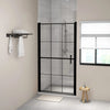 Vidaxl Porta della doccia 100x178 cm Black indurito