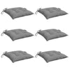 VidaXL cojines para silla 6uds 40x40x7 cm tela oxford gris