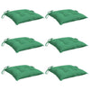 Vidaxx cojines para silla 6uds 40x40x7 cm tela oxford verde