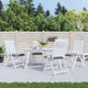 Cuscini per sedia VidaXL 4 pezzi 50x50x7 cm tessuto oxford grigio