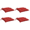 Vidaxl stoelkussens 4 st 50x50x7 cm oxford stof rood