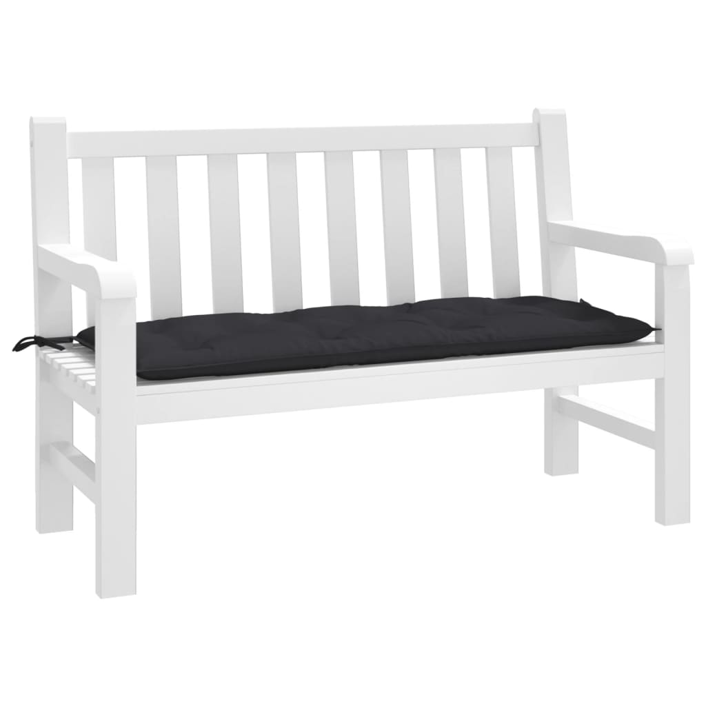 Vidaxl Garden Bench Cushion 120x50x7 CM Oxford Fabric Negro