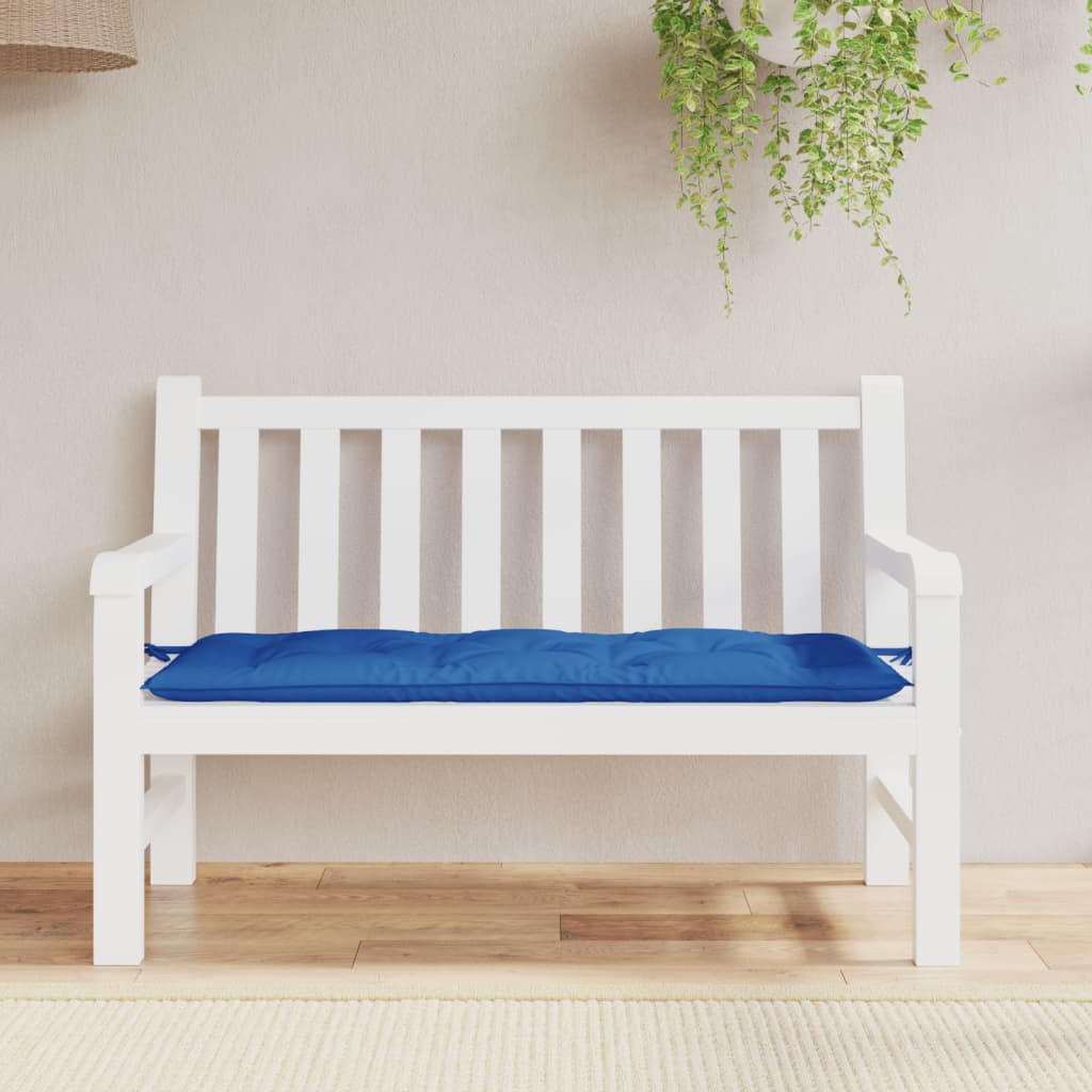 Cuscino per panca da giardino VidaXL 120x50x7 cm tessuto oxford blu