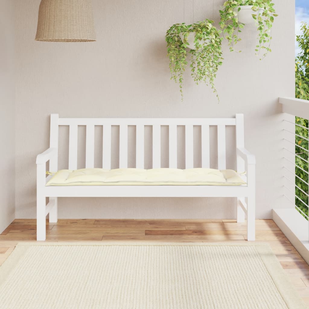 Vidaxl Garden Bench Cushion 150x50x7 CM Oxford Fabric Crèmewit
