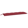 Cuscino per panca da giardino Vidaxx 150x50x7 cm in tessuto oxford rosso vino