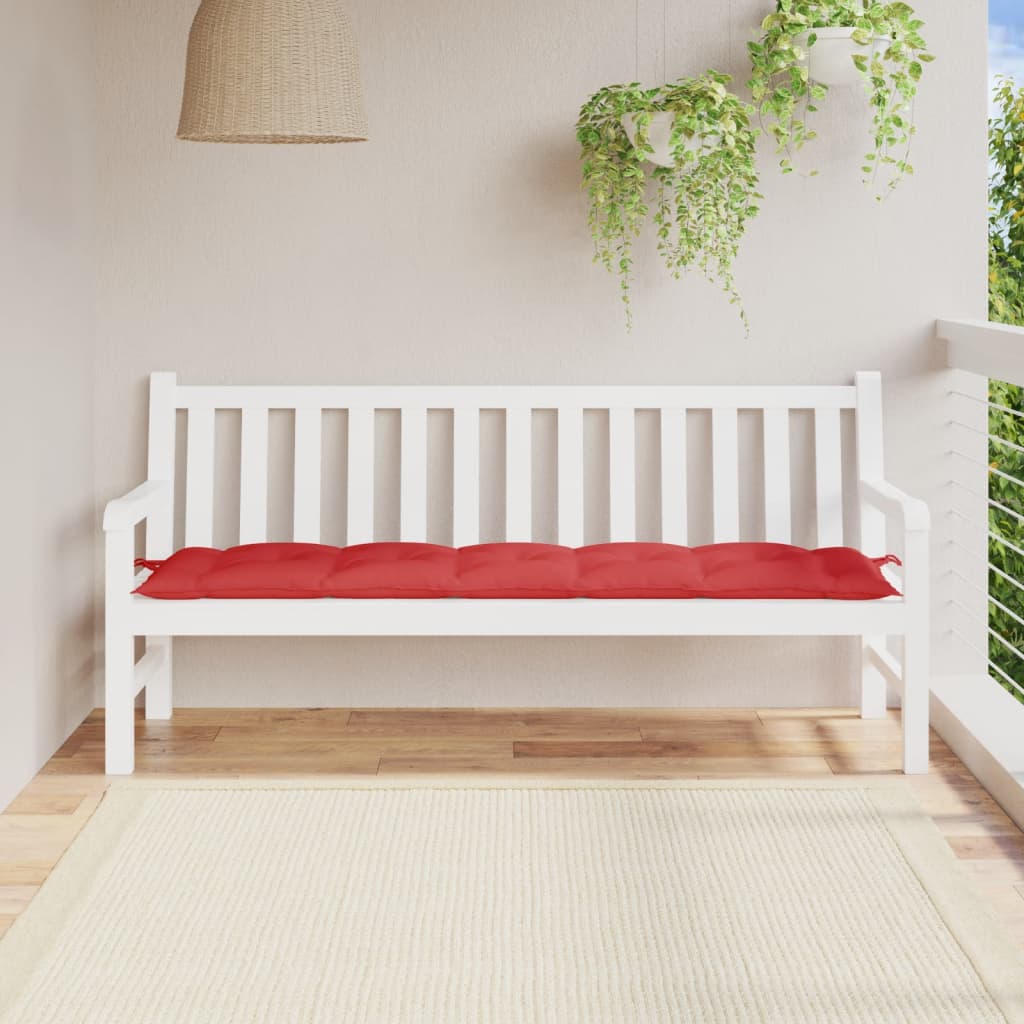 Vidaxl Garden Bench Cushion 180x50x7 CM Oxford Fabric Red