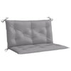 Vidaxl tuinbankkussen 100x(50+50)x7 cm oxford stof grijs