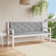 Cuscino per panca da giardino Vidaxx 150x(50+50)x7 cm in tessuto oxford grigio