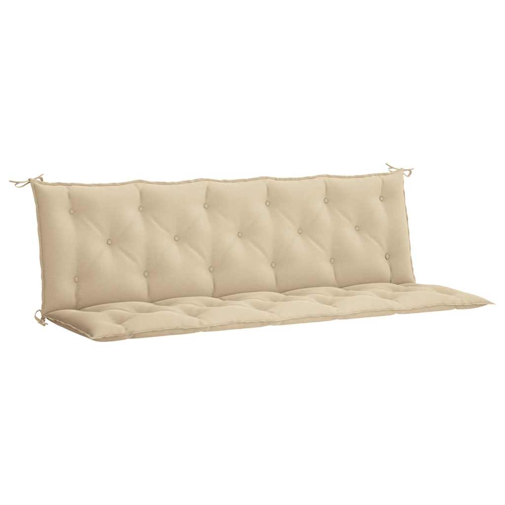 Cuscino per panca da giardino VidaXL 180x(50+50)x7 cm in tessuto oxford beige