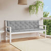 Cuscino per panca da giardino Vidaxx 200x(50+50)x7 cm in tessuto oxford grigio