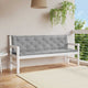 Cuscino per panca da giardino Vidaxx 200x(50+50)x7 cm in tessuto oxford grigio