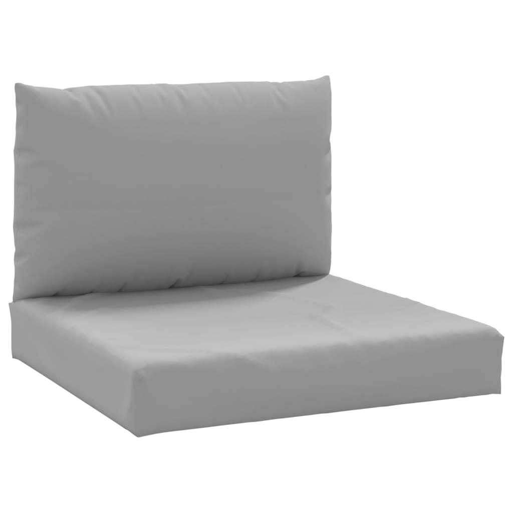 Cuscini per pallet VidaXL 2 pezzi in tessuto grigio