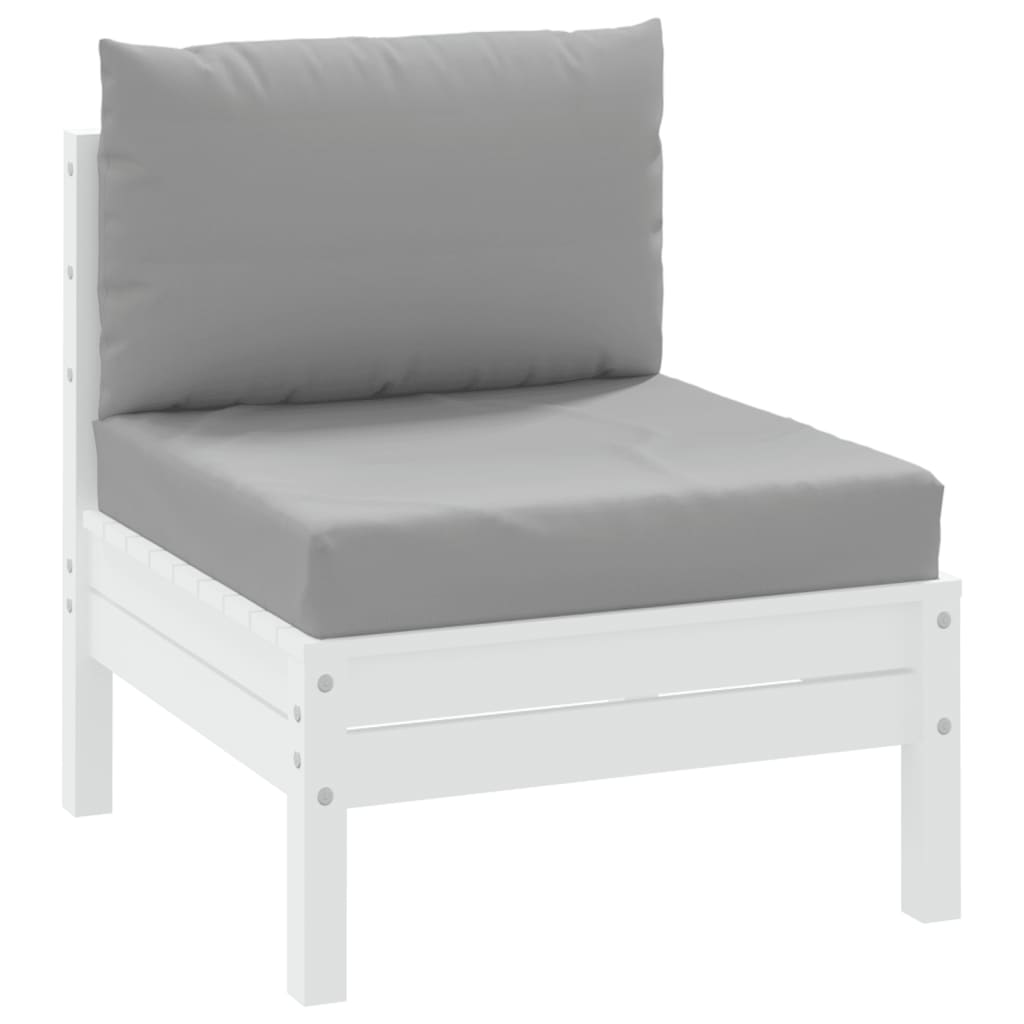 Cuscini per pallet VidaXL 2 pezzi in tessuto grigio