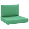 Vidaxl pallet cuscini 2 st tessuto verde