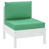 Vidaxl pallet cuscini 2 st tessuto verde
