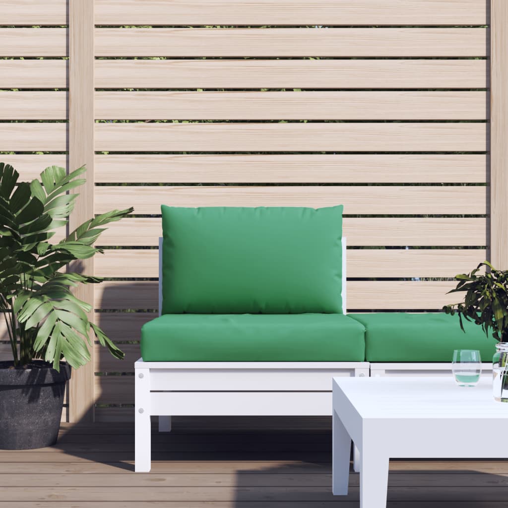 Vidaxl pallet cuscini 2 st tessuto verde