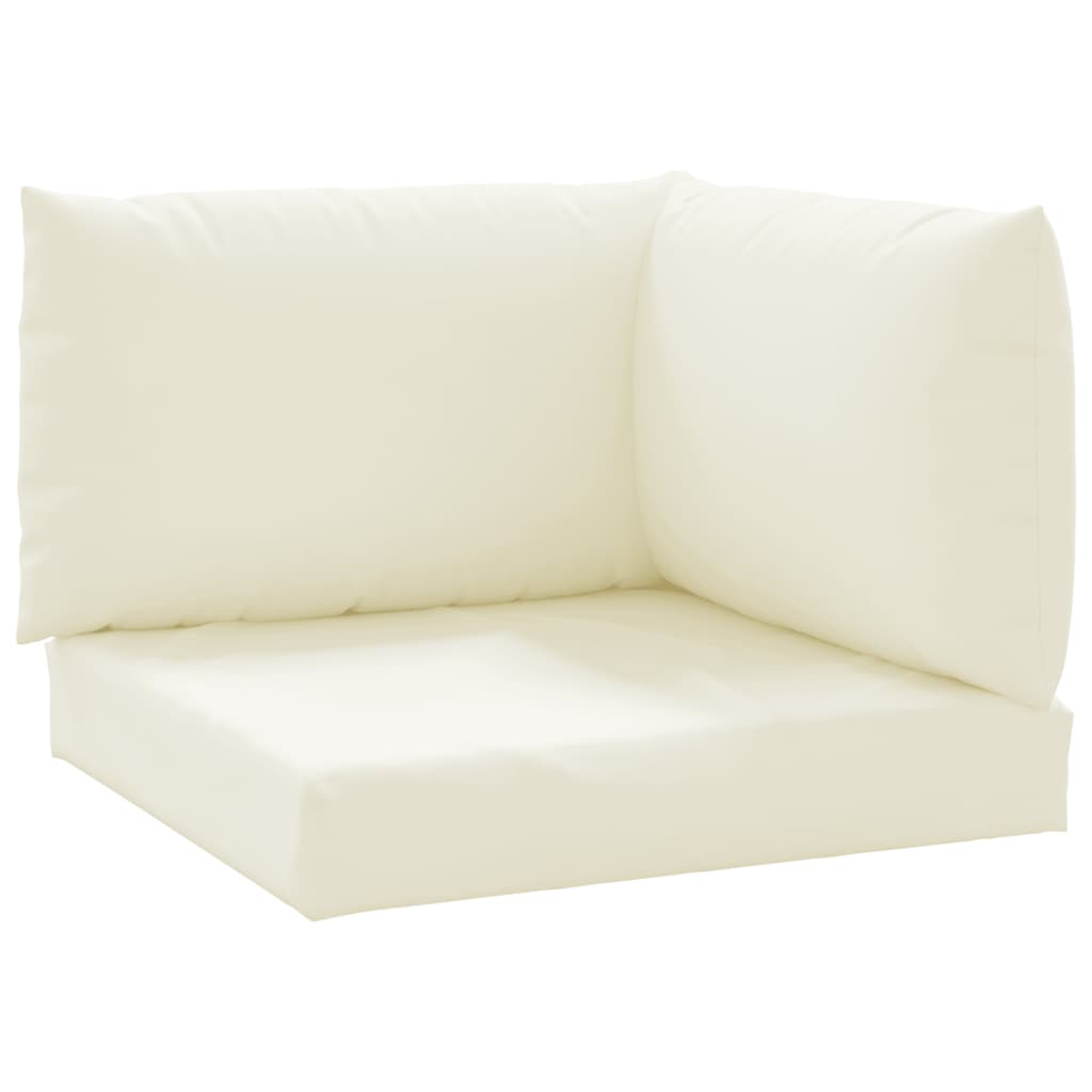 Cuscini da pallet Vidaxl 3 St Oxford Fabric Crèmewit