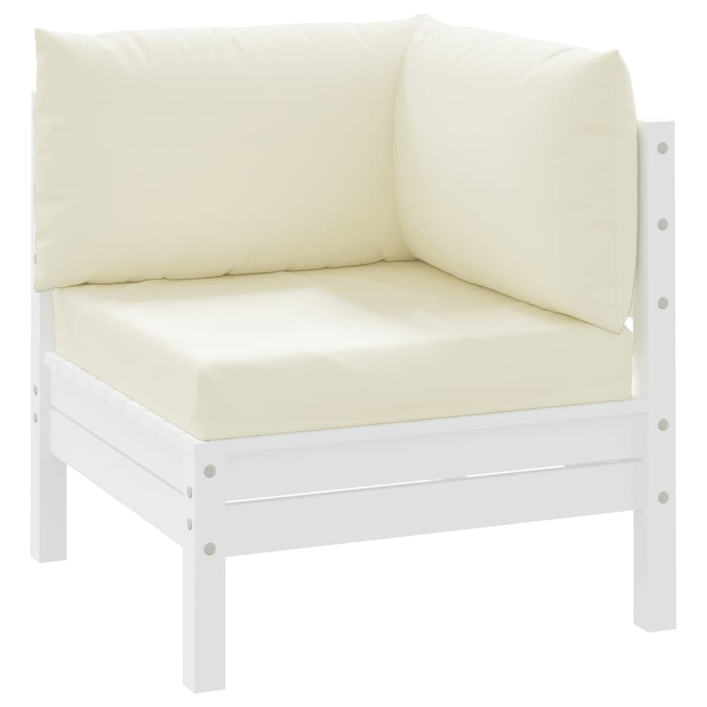 Cuscini da pallet Vidaxl 3 St Oxford Fabric Crèmewit