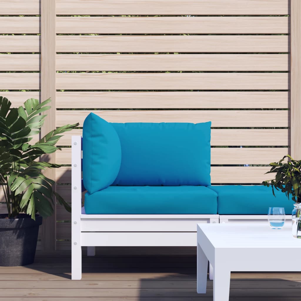 Cuscini di pallet Vidaxl 3 St Oxford Fassicio azzurro