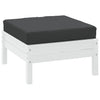 VidaXL cojín palet 60x60x6 cm tela oxford negro