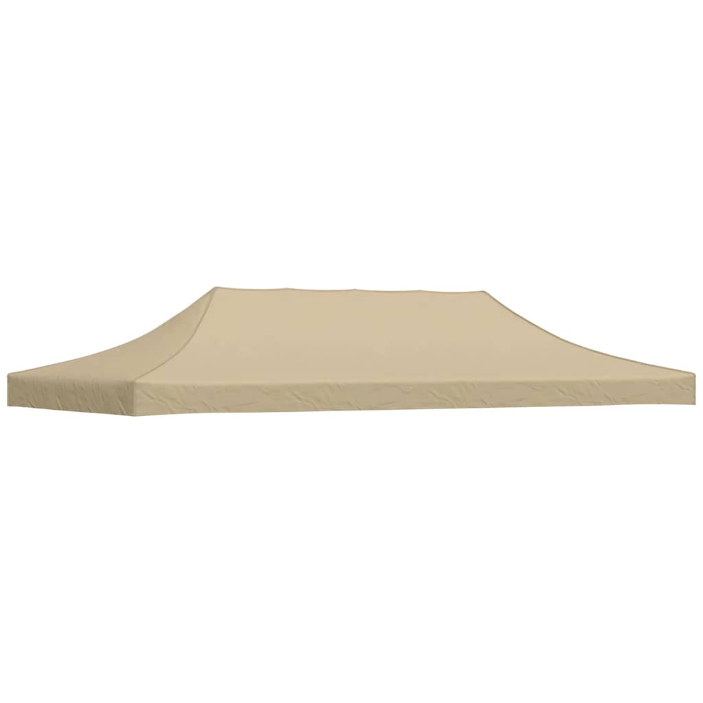 Tetto della tenda da festa Vidaxl 270 g m² 6x3 m beige