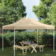 Techo de carpa de fiesta de Vidaxl 270 g m² 4x3 m beige