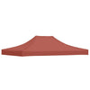 Tetto della tenda da festa vidaxl 270 g m² 4x3 m terracotta
