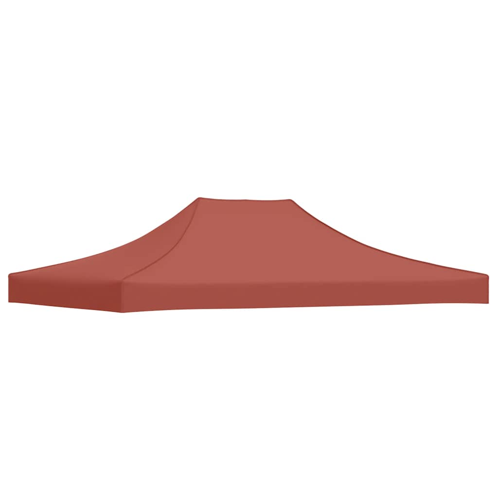 Tetto della tenda da festa vidaxl 270 g m² 4x3 m terracotta
