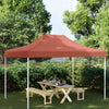 Tetto della tenda da festa vidaxl 270 g m² 4x3 m terracotta