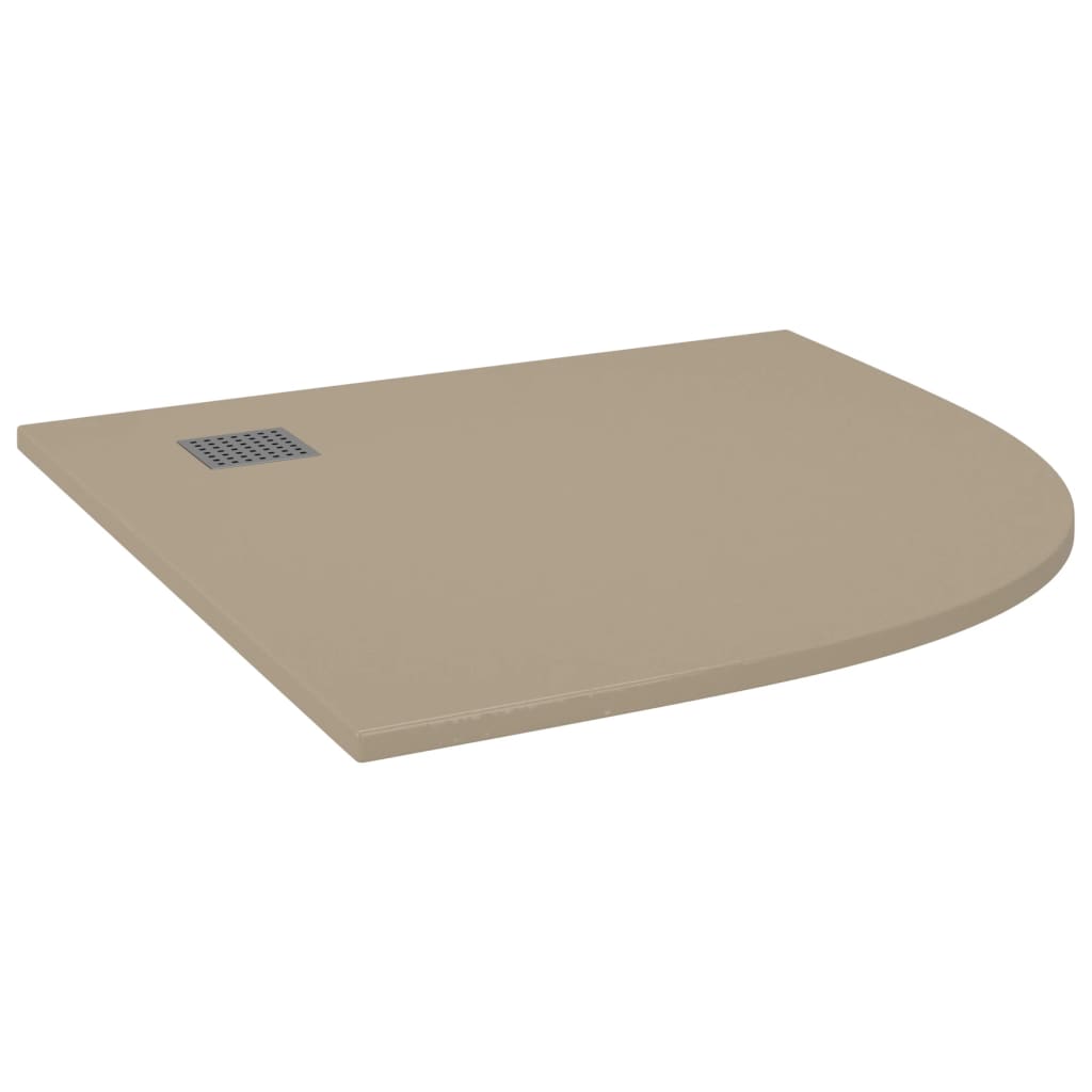 Bandeja de ducha Vidaxl 90x90 cm SMC Brown