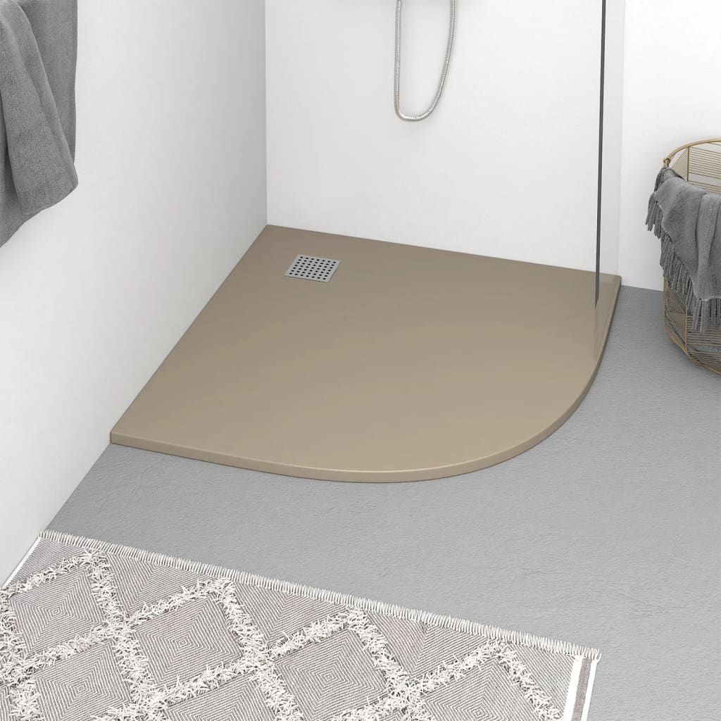 Bandeja de ducha Vidaxl 90x90 cm SMC Brown
