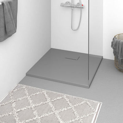 Vidaxl Doccia vassoio 80x80 cm SMC grigio