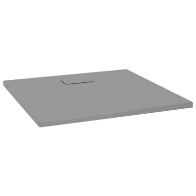 Vidaxl Doccia vassoio 90x80 cm SMC grigio