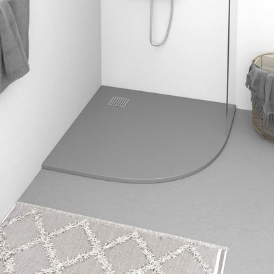 Vidaxl Doccia vassoio 90x90 cm SMC grigio